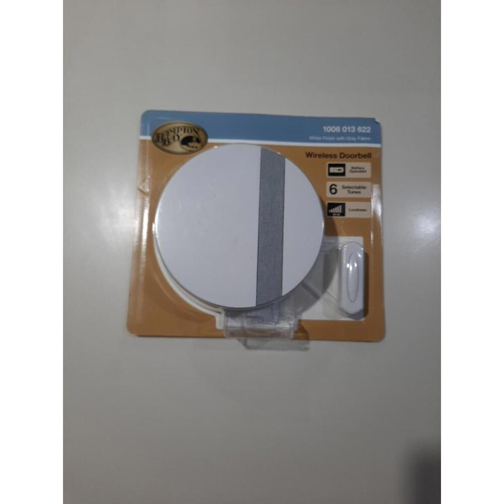 Hampton Bay Wireless Door Bell‎  White Finish 1006013622